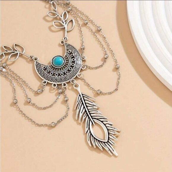 Bohemia Metal Chain Arm Cuff Bracelet - Picture 3 of 9